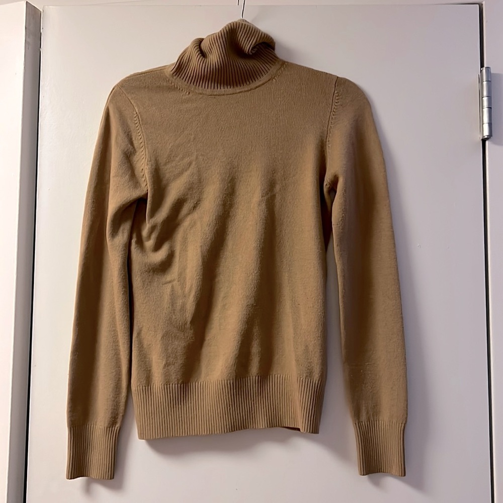 French Connection tan turtle neck
